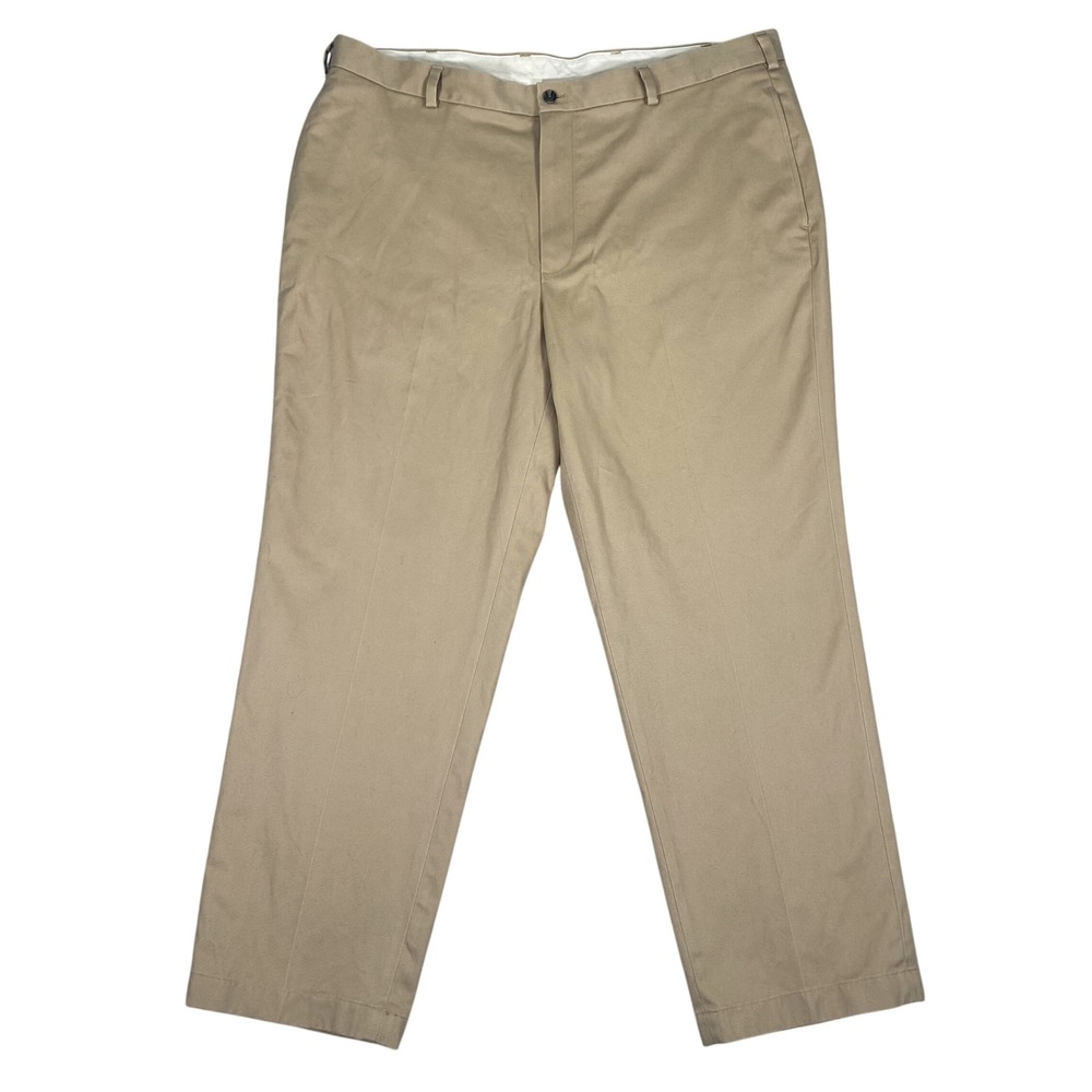 Brooks Brothers‎ Chino Pants Mens 42x30 Khaki Clark Fit Advantage Chino Cotton